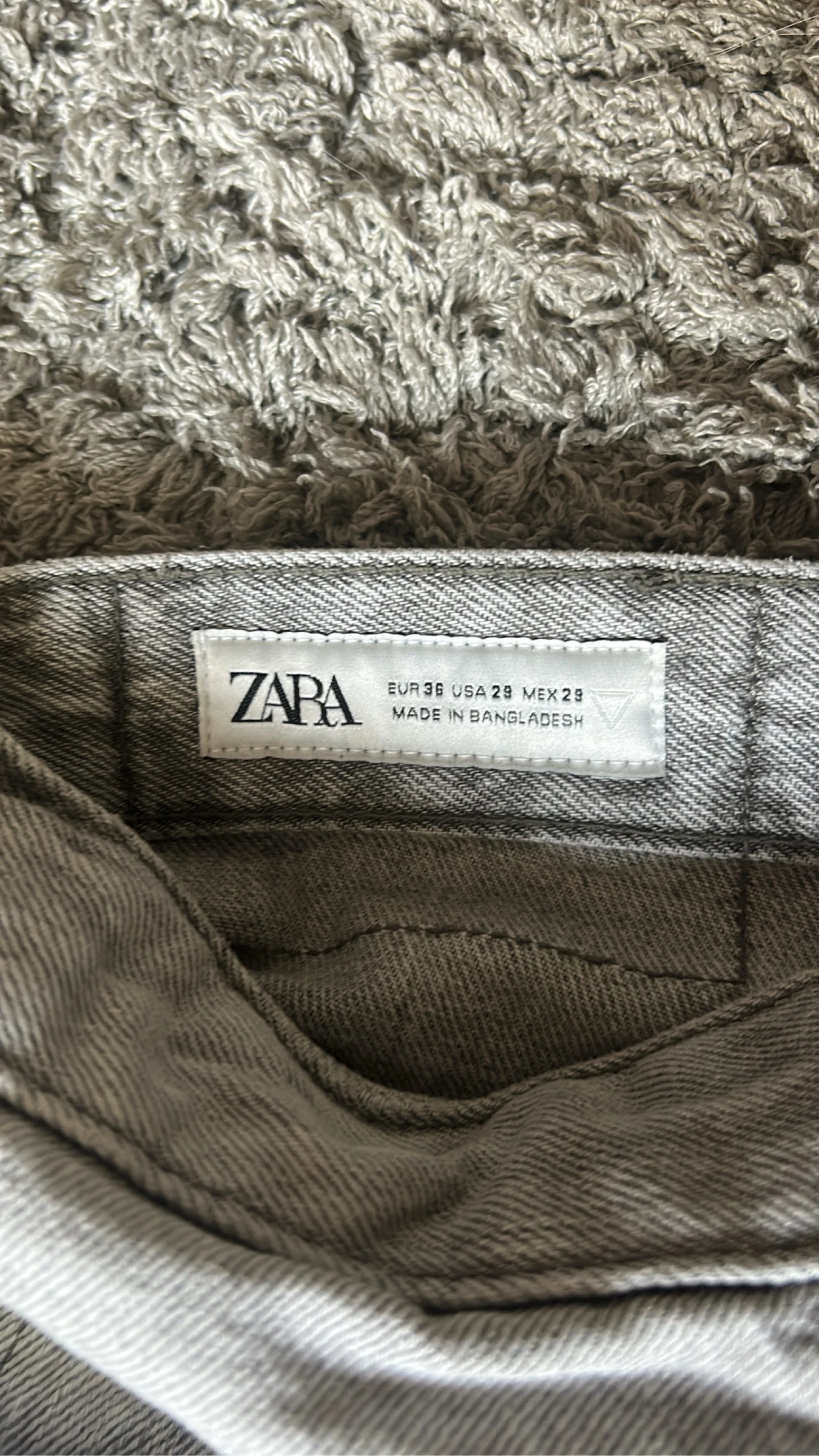 Shorts jeans Zara cinza tamanho 36 – photo 5
